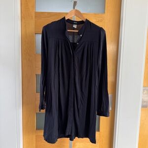 Black Long-Sleeve Tunic dress